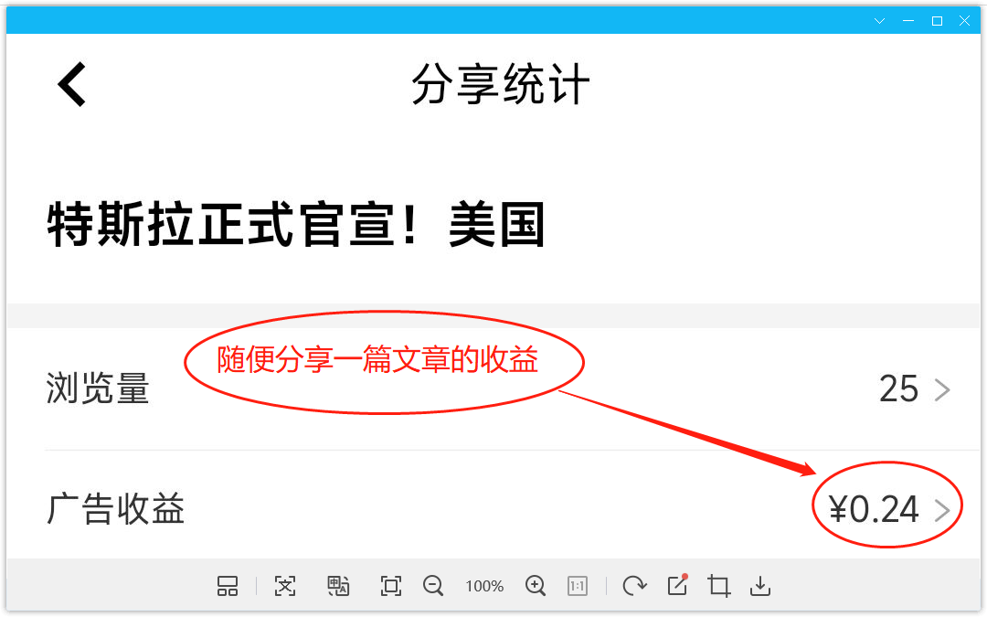 文章分享收益
