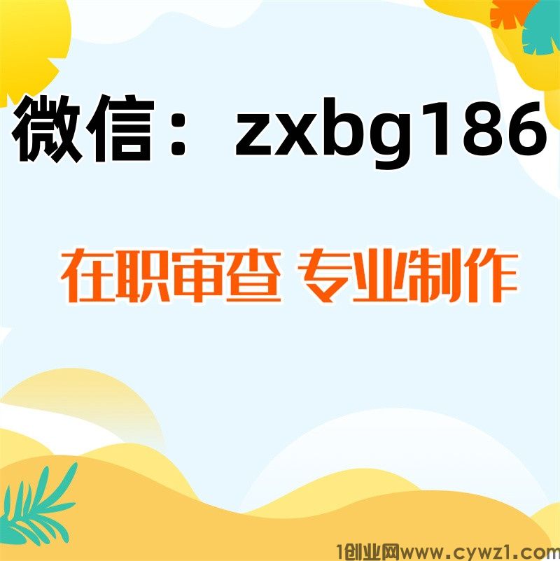 个人征信PDF无痕修纸质版电子版