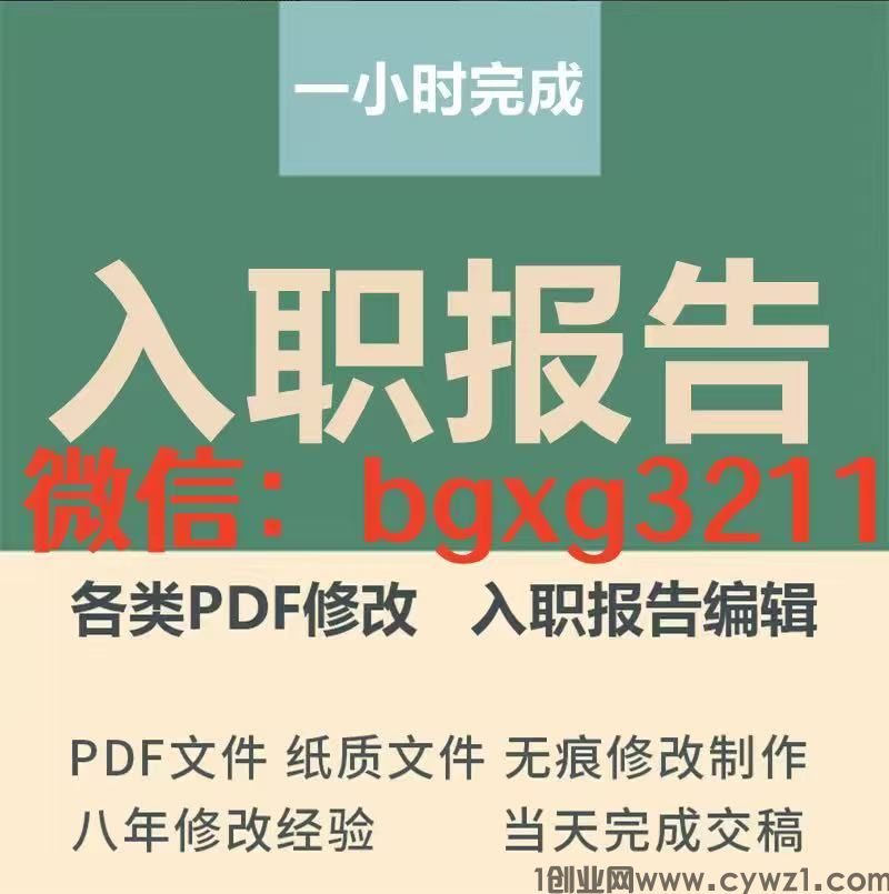 ps修改征信报告无痕审查征信pdf