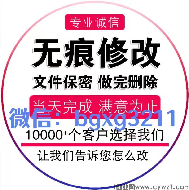 简版征信pdf修改审查ps征信报告