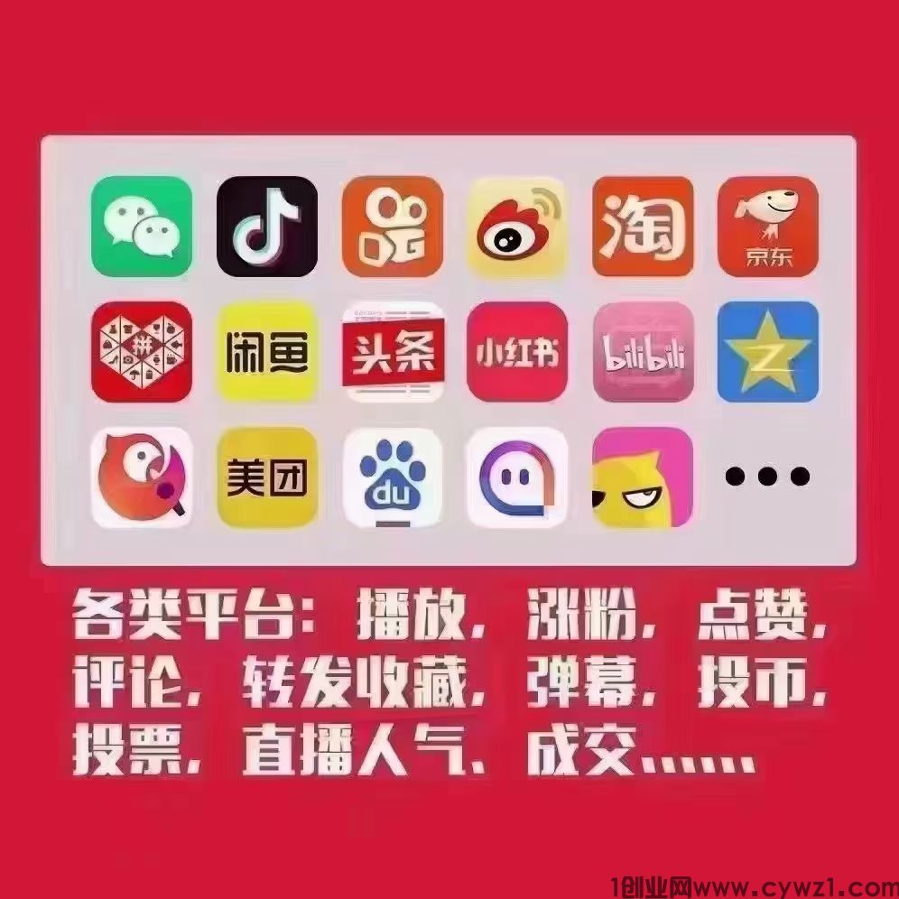 承接各大平台业务
