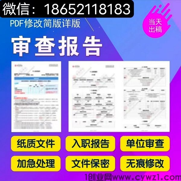 纸质征信报告无痕修改有逾期改征信入职